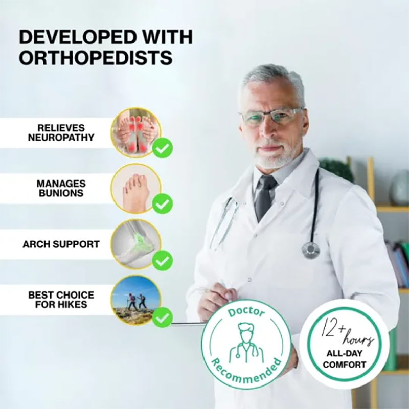 (⏰Limited Time Sale 70% OFF) Men's Orthopedic Comfortable Handmade Leather Boots - Waterproof, Non-Slip, Arch Support, Wide Toe, Shock-Absorbing, Outdoor Leather Boots